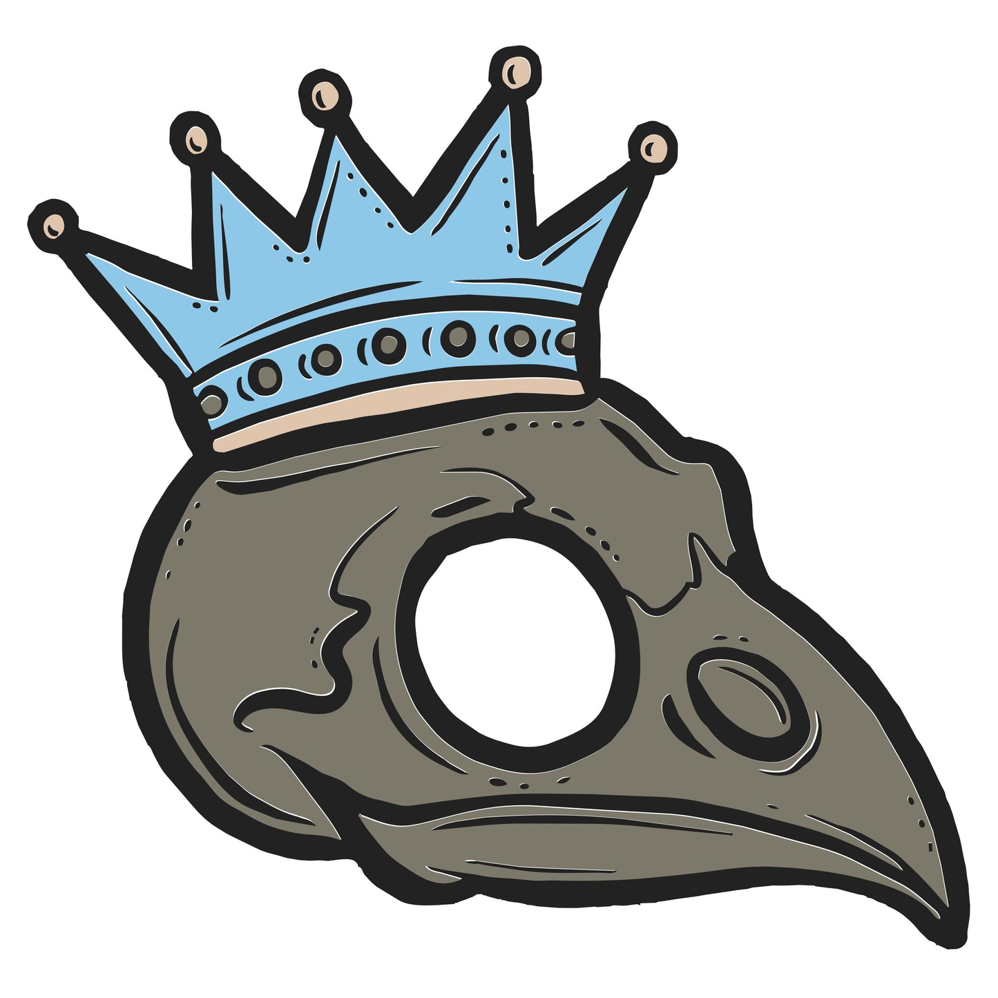 Bird King Tee Black