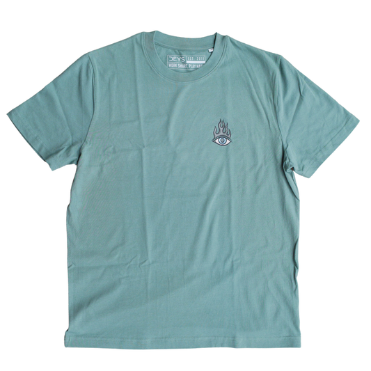 Burning Eye Tee Moss Green
