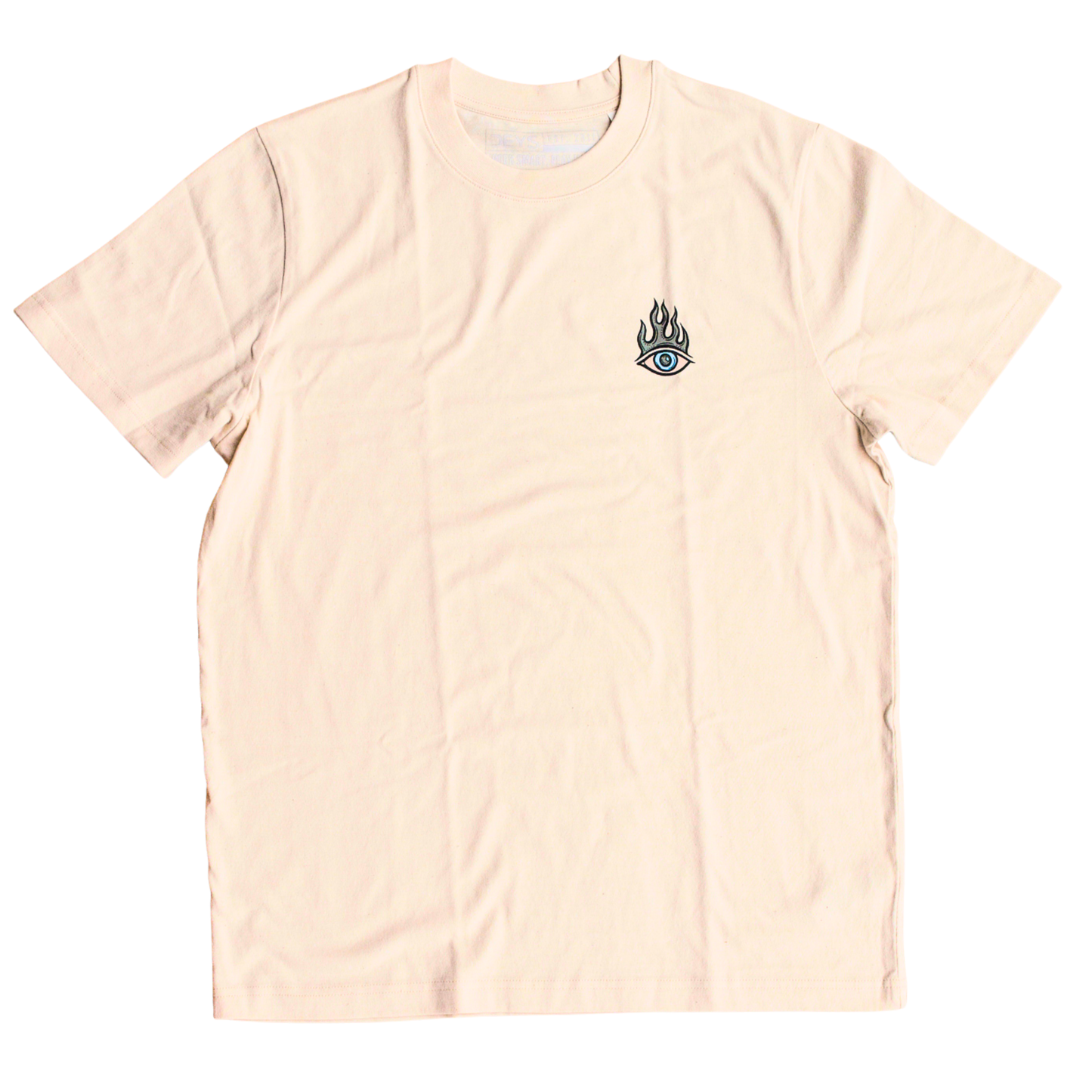 Burning Eye Tee Natural Raw
