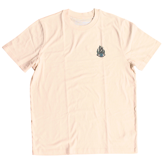 Burning Eye Tee Natural Raw